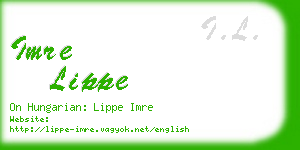 imre lippe business card